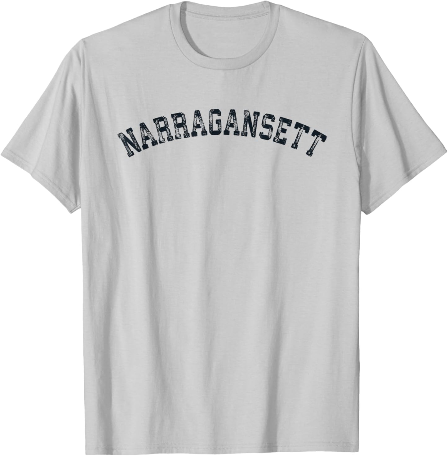 Vintage Narragansett RI T Shirt Scrum Old 401 Retro Sports T T-Shirt - T-Shirt | Ash