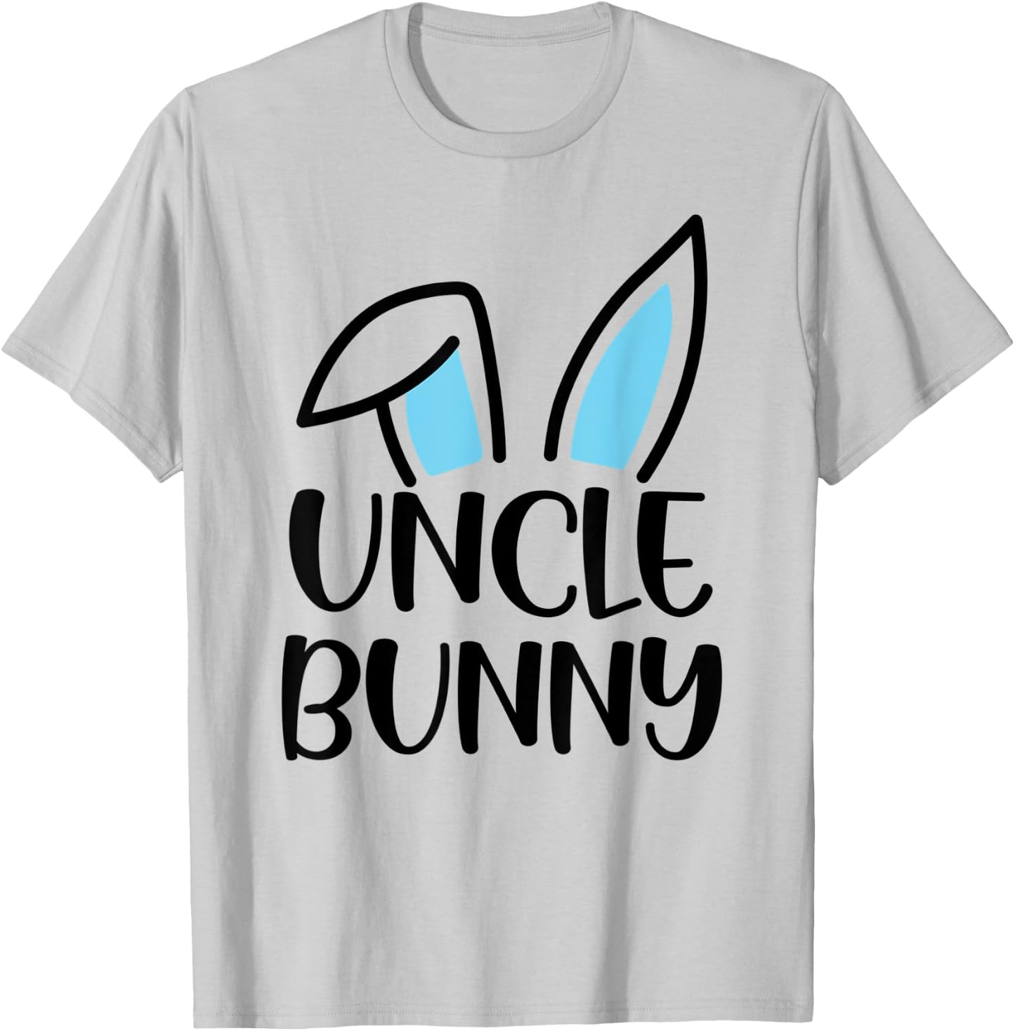 Funny Uncle Bunny Happy Easter Family Matching T-Shirt - T-Shirt | Ash