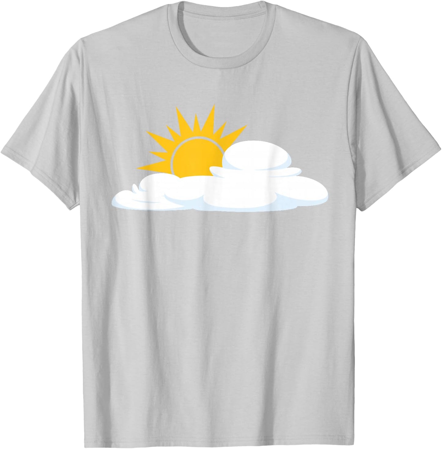 White Cloud with Sunshine , blue T-Shirt - T-Shirt | Ash