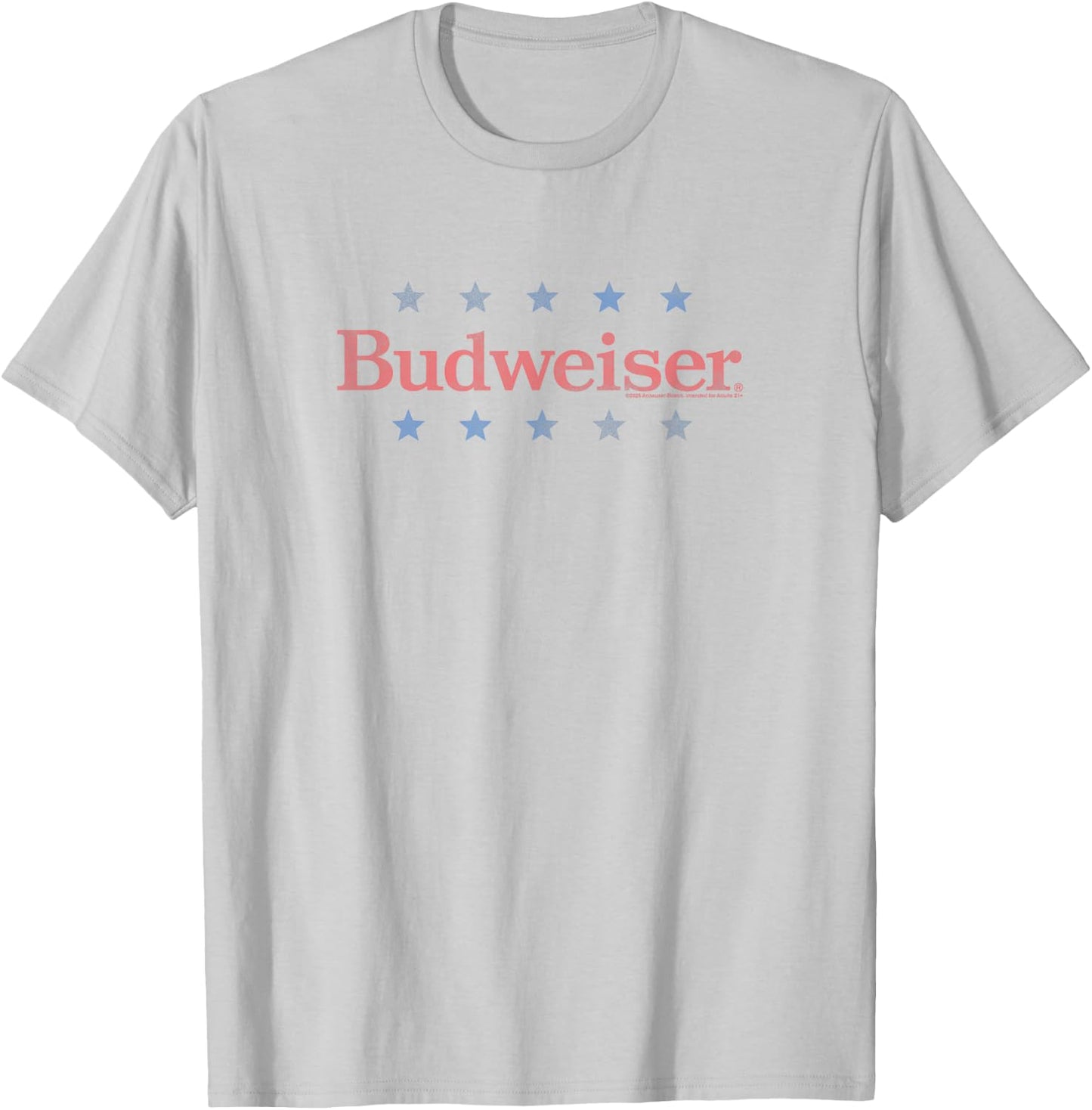 Budweiser - Bud Americana Tonal Washed T-Shirt - T-Shirt | Ash