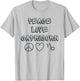 Zodiac Astrology Peace Love Capricorn Birthday Graphic T-Shirt - T-Shirt | Ash