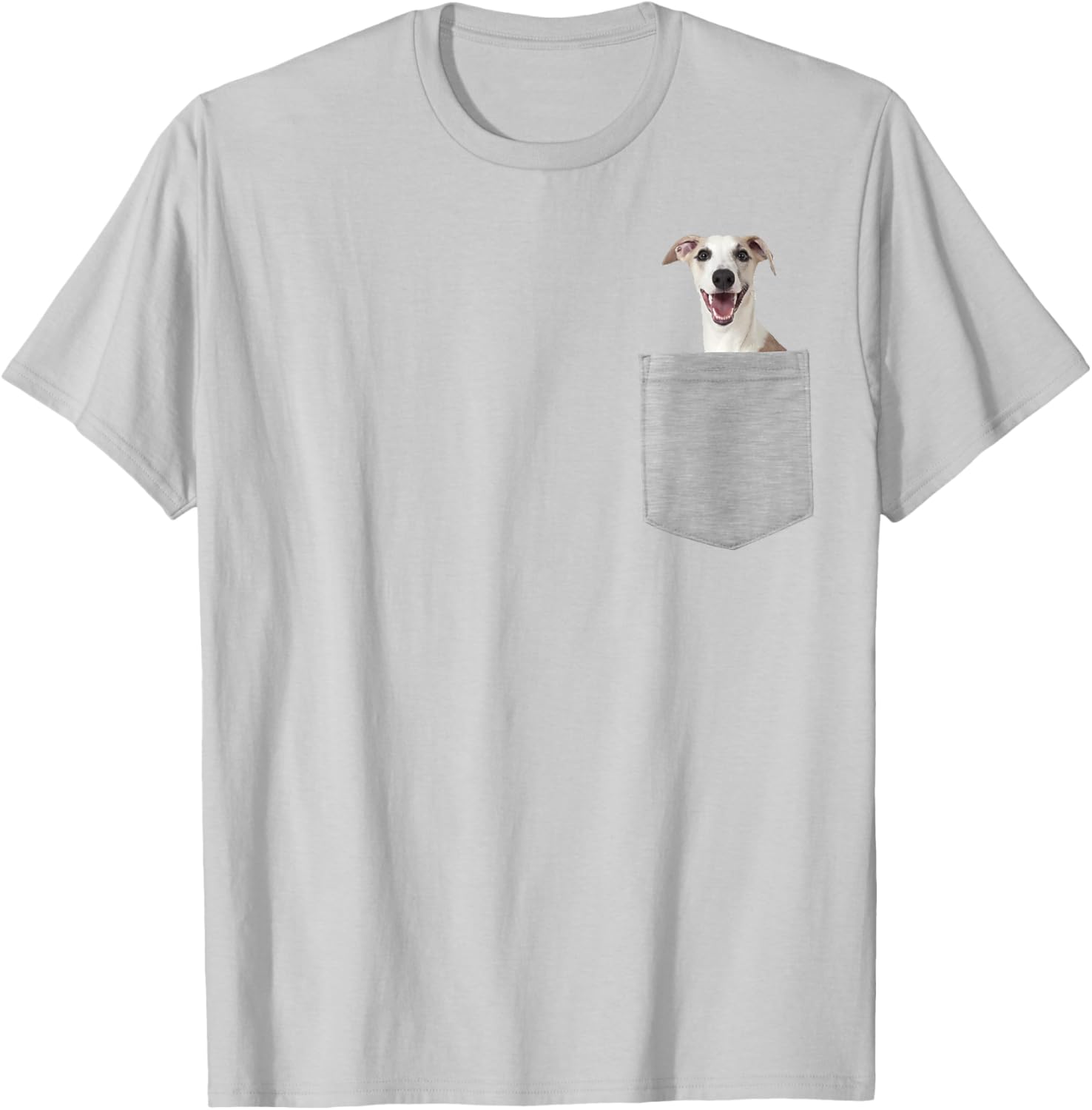 Dog in Your Pocket Whippets t shirt shirt Medium Heather Grey T-Shirt - T-Shirt | Ash