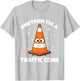 Safety Road Cone Lazy Halloween Pretend I'm A Traffic Cone T-Shirt - T-Shirt | Ash