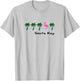 Siesta Key FL Retro Flamingo Souvenirs Graphic T-Shirt - T-Shirt | Ash