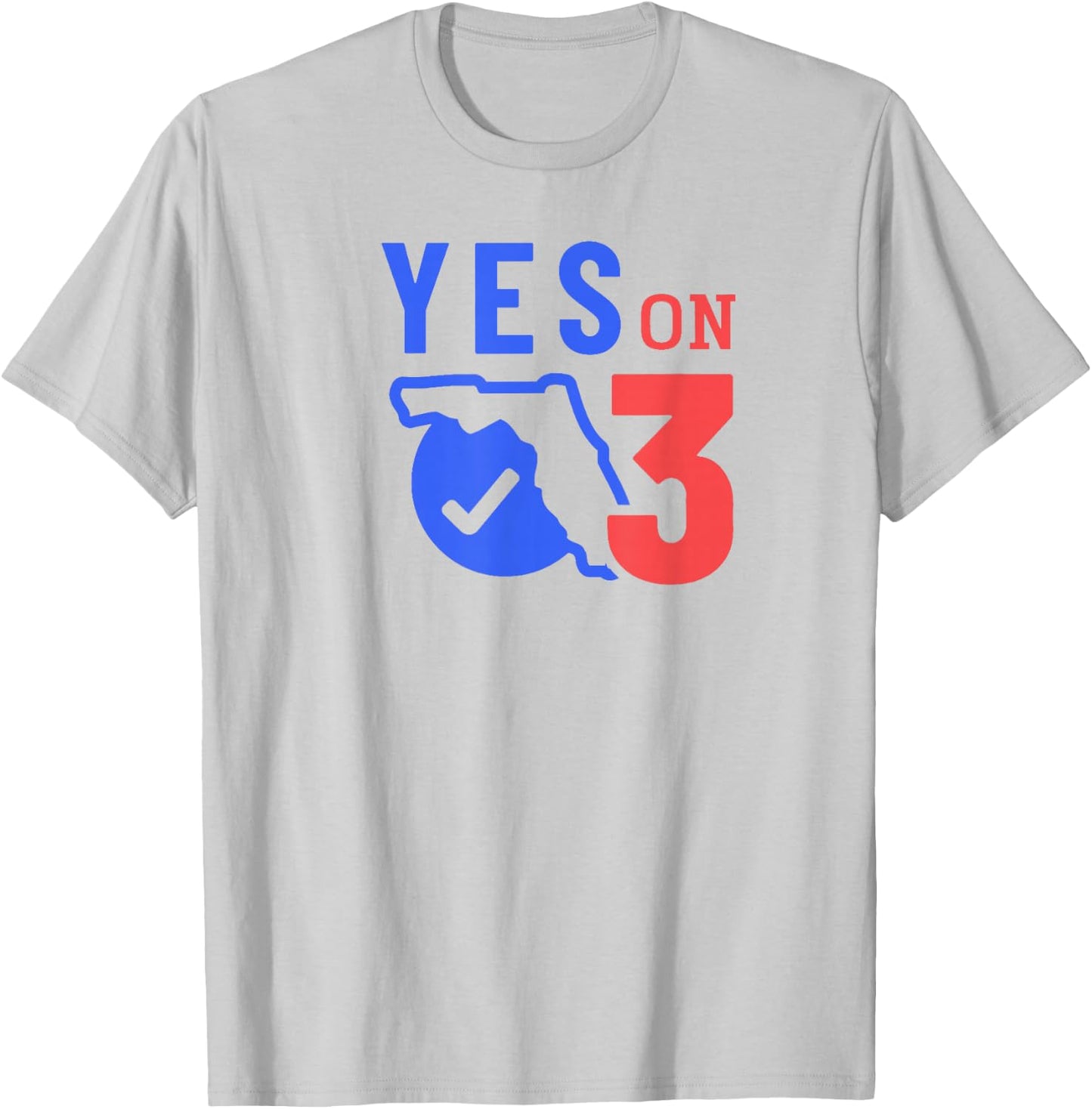 Vote Yes on 3! T-Shirt - T-Shirt | Ash