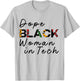 Dope Black Woman in Tech Leopard Print Melanin Queen BHM T-Shirt - T-Shirt | Ash