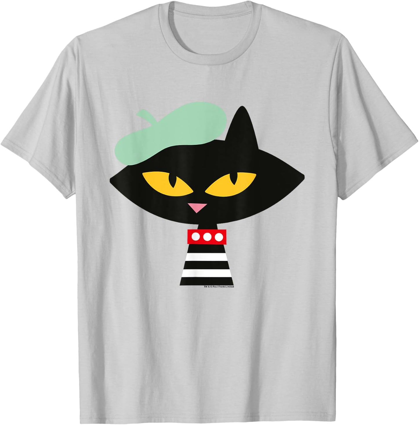 Paul Frank Mika Cat Beret Men Women Girls Kids T-Shirt - T-Shirt | Ash