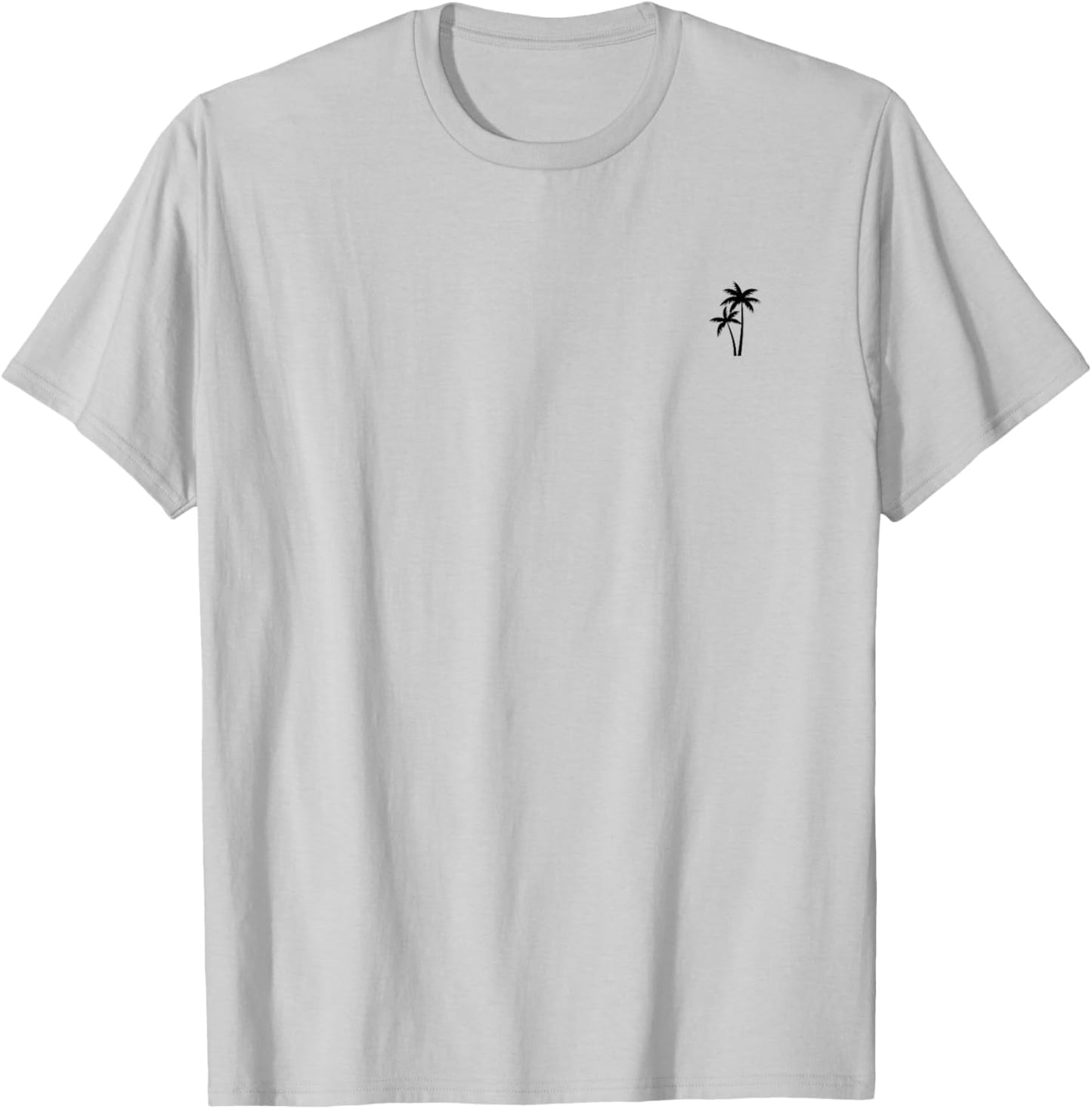 Palm Tree Design Summer Sun Beach Holiday , gray T-Shirt - T-Shirt | Ash