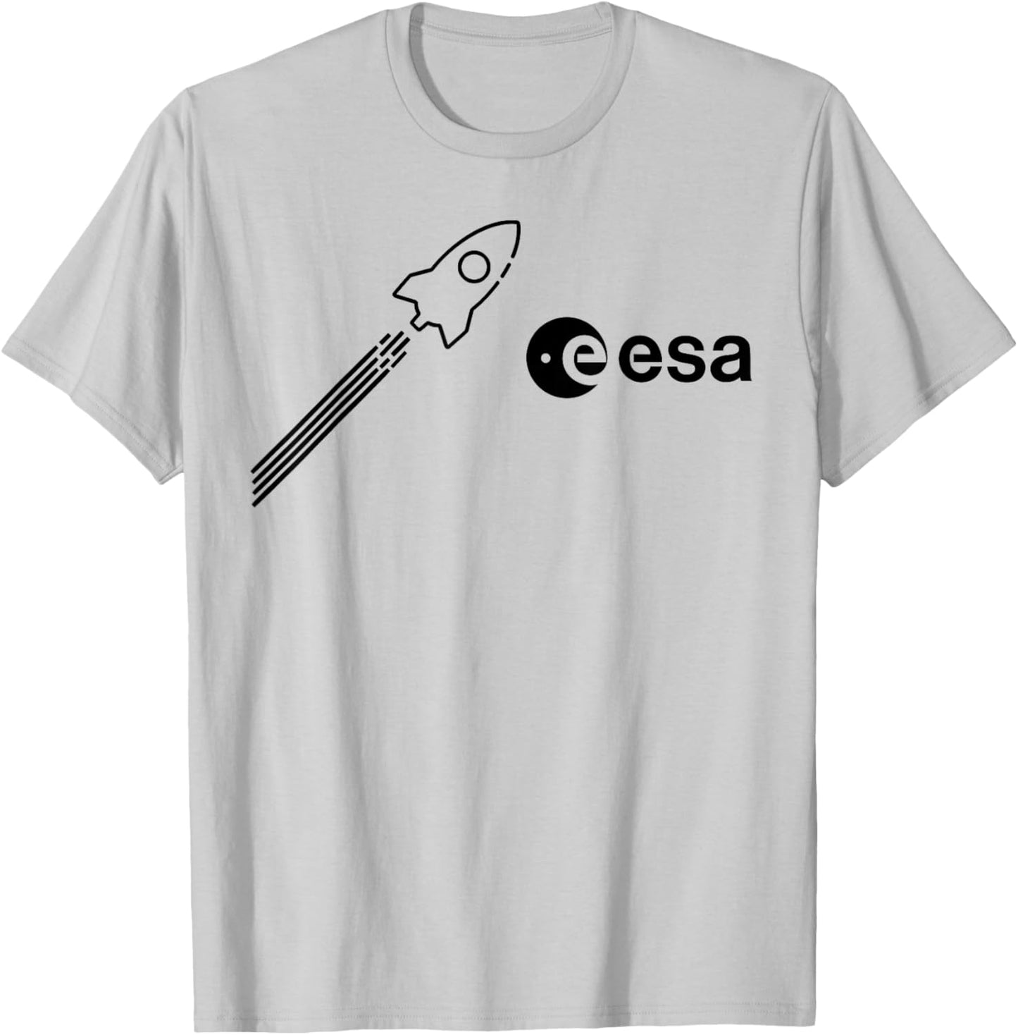 ESA European Space Agency Rocket Start Logo , gray T-Shirt - T-Shirt | Ash