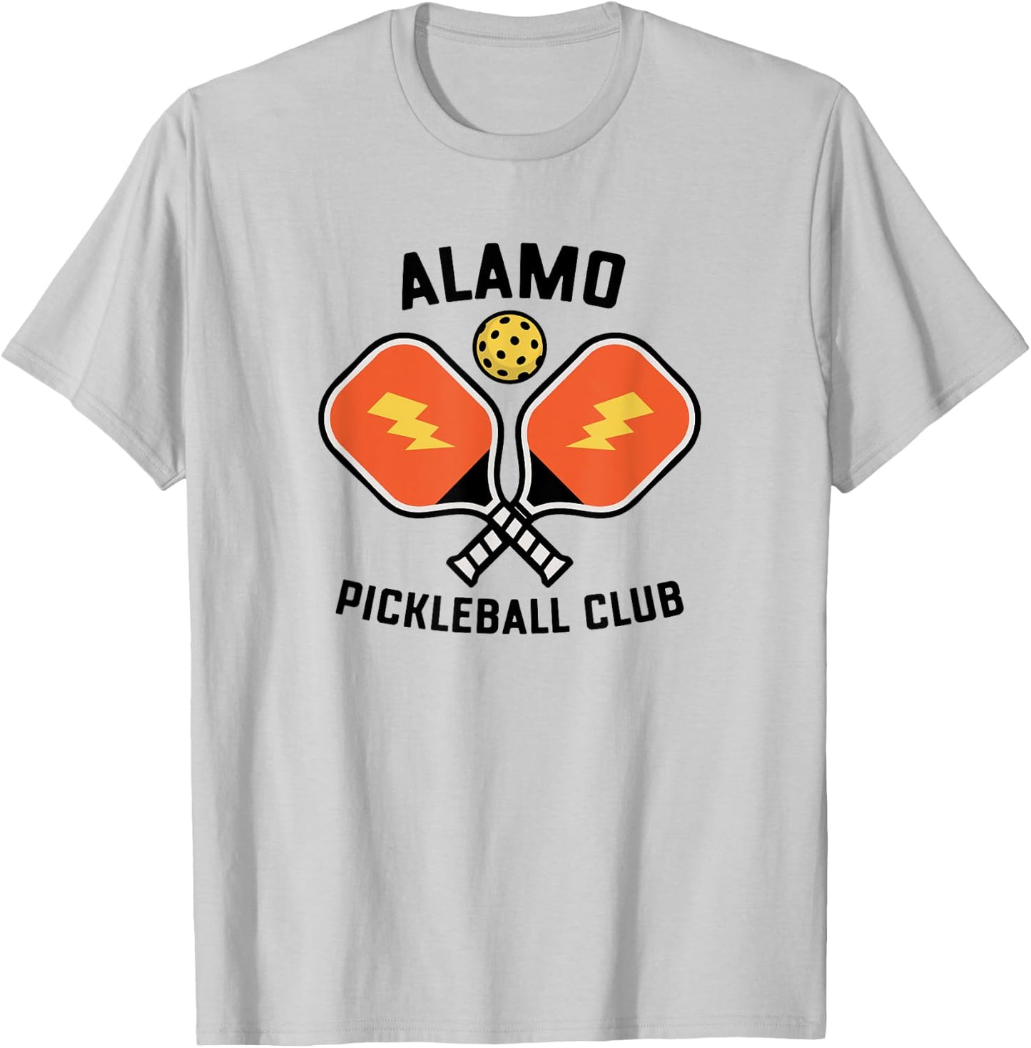 Alamo Pickleball Club Pickle Ball Team Retro T-Shirt - T-Shirt | Ash