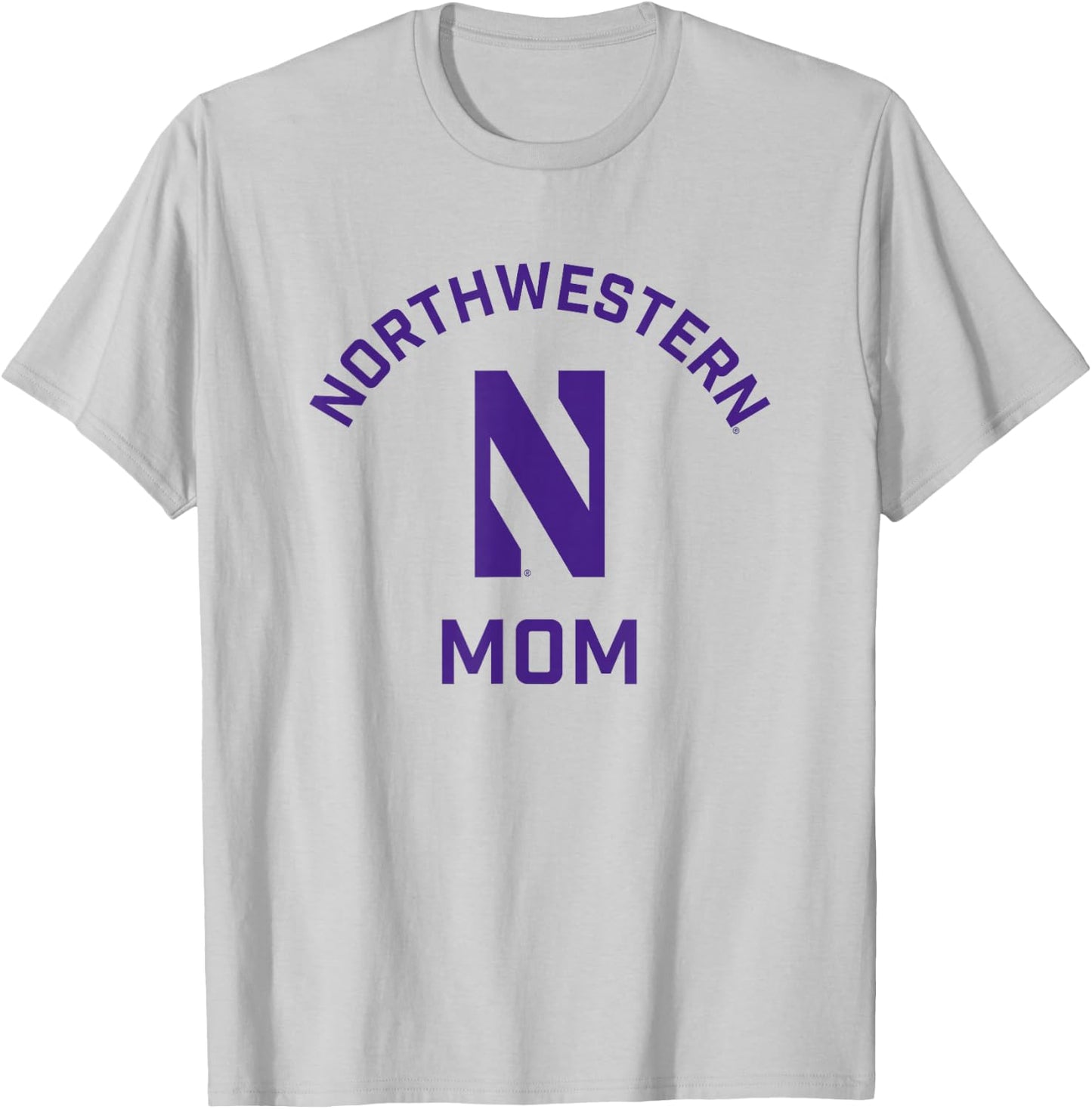 Northwestern University Wildcats Arched Mom T-Shirt - T-Shirt | Ash