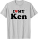 I Love My Ken Prénom Assorti Couple T-Shirt - T-Shirt | Ash