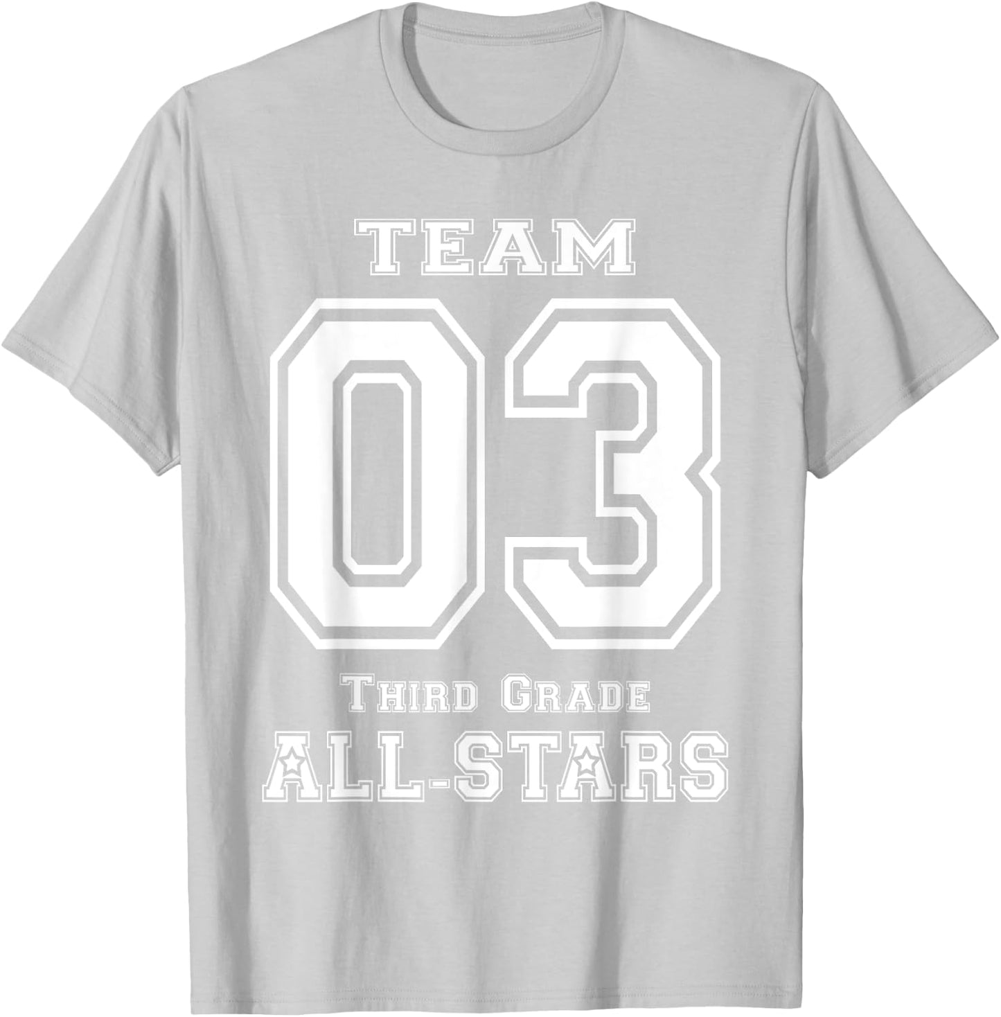 Team 3rd Grade All-stars Sport Jersey T-Shirt - T-Shirt | Ash