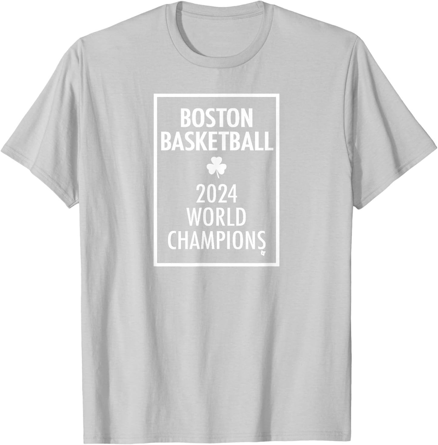 2024 World Champions - Boston Basketball T-Shirt - T-Shirt | Ash