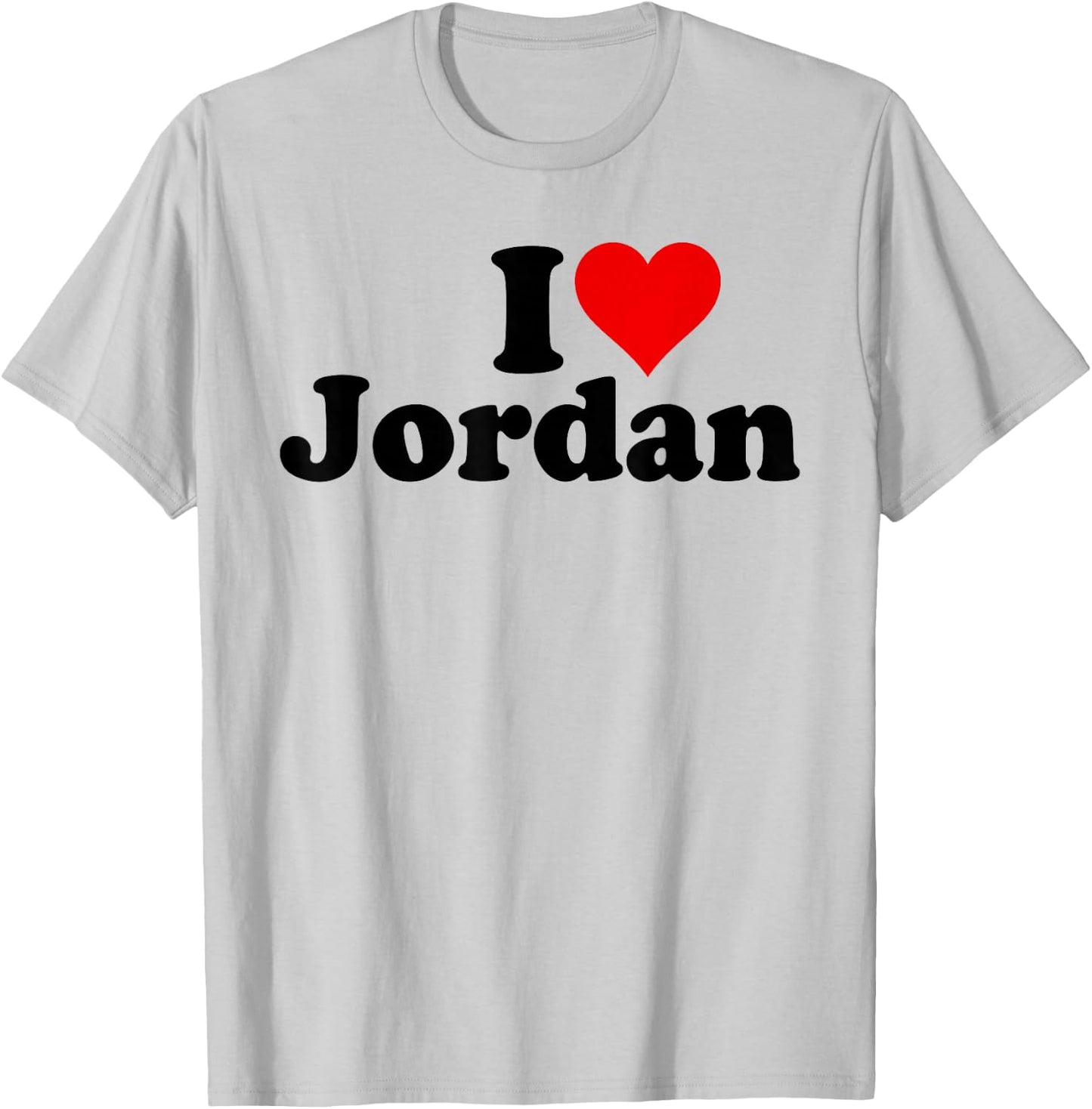 I Heart Love Jordan T-Shirt - T-Shirt | Ash