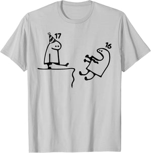 17th Birthday Party Funny 17 Years Old Birthday Teens T-Shirt - T-Shirt | Ash