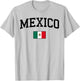 Mexikanische Flagge, Herren, Damen, Kinder, Mexiko T-Shirt - T-Shirt | Ash