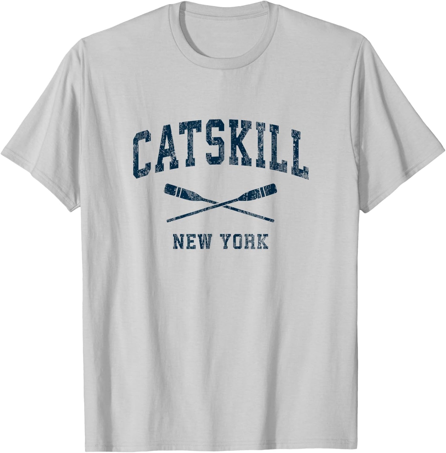 Catskill New York Vintage Nautical Paddles Sports Oars T-Shirt - T-Shirt | Ash