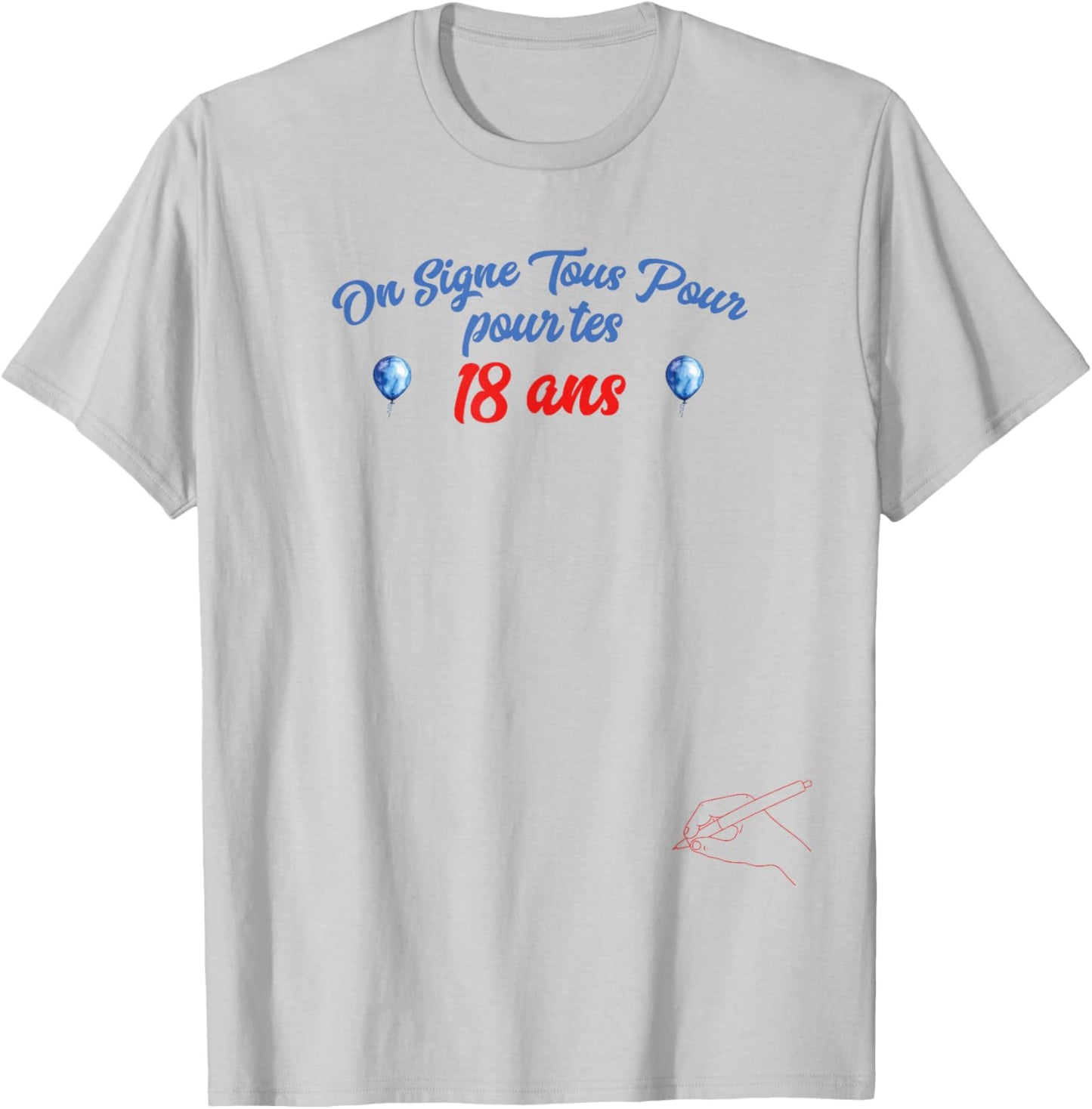We Sign All for Your 18 Years Guestbook Birthday Gift , white T-Shirt - T-Shirt | Ash