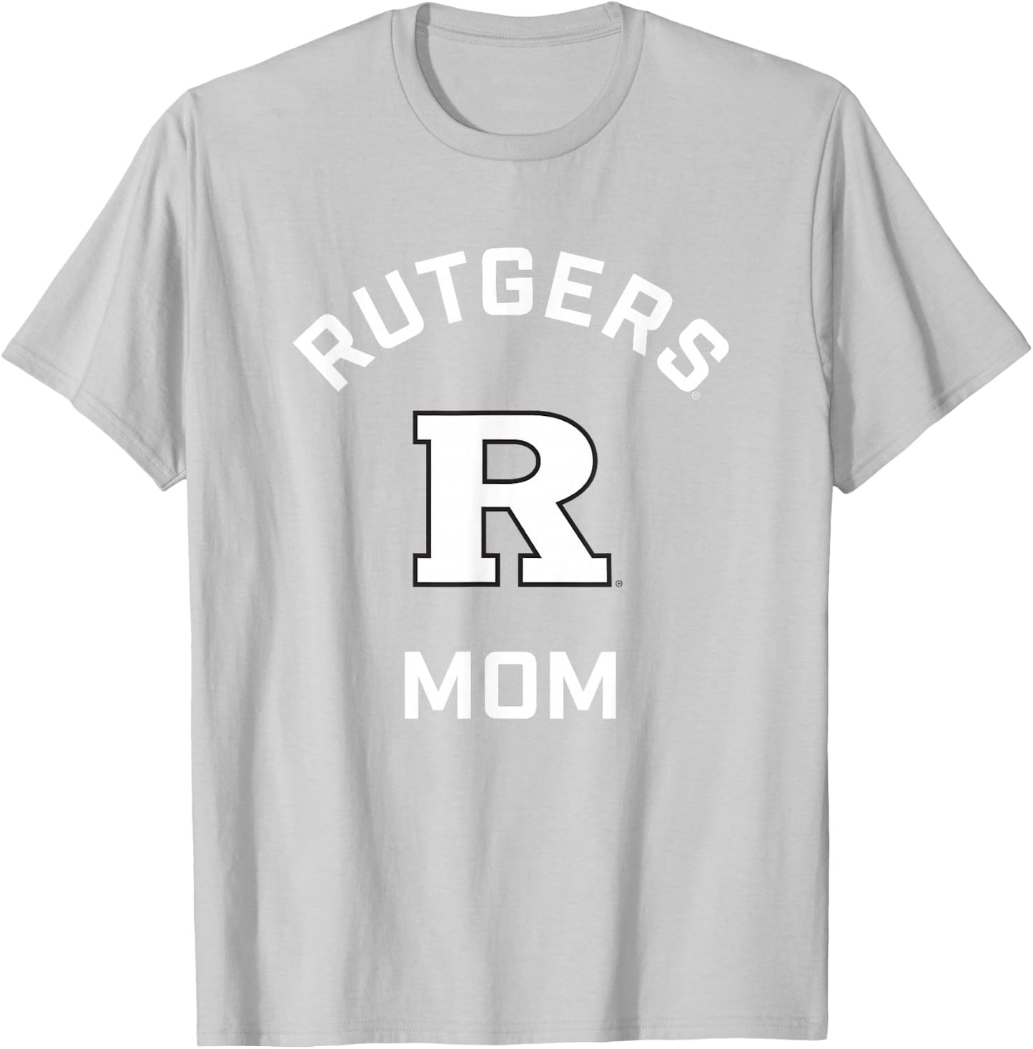 Rutgers University Scarlet Knights Arched Mom T-Shirt - T-Shirt | Ash
