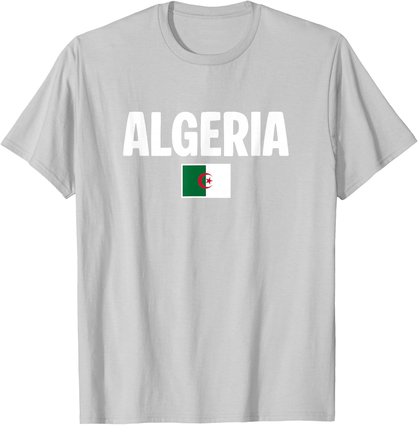 Algerian Flag Algeria T-Shirt - T-Shirt | Ash