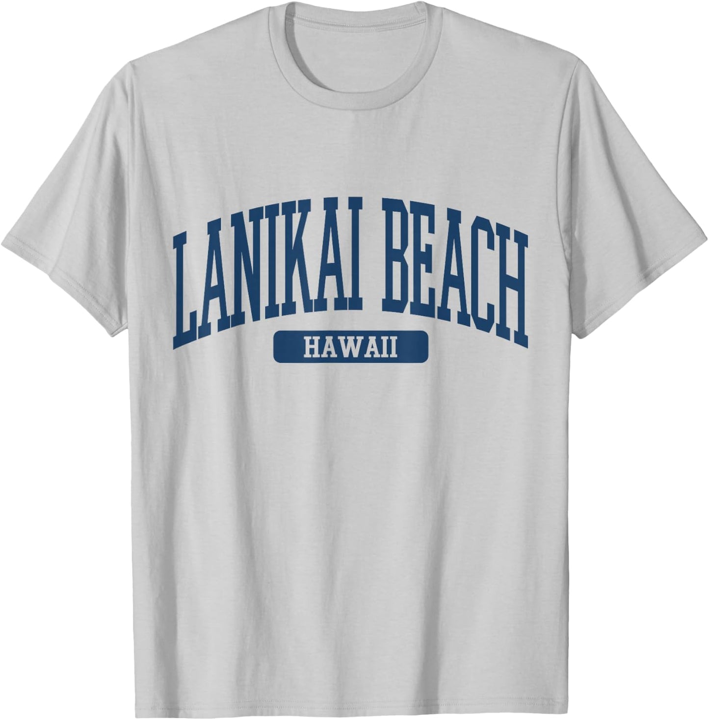 Lanikai Beach Hawaii Souvenir Simple Summer Aesthetic T-Shirt - T-Shirt | Ash