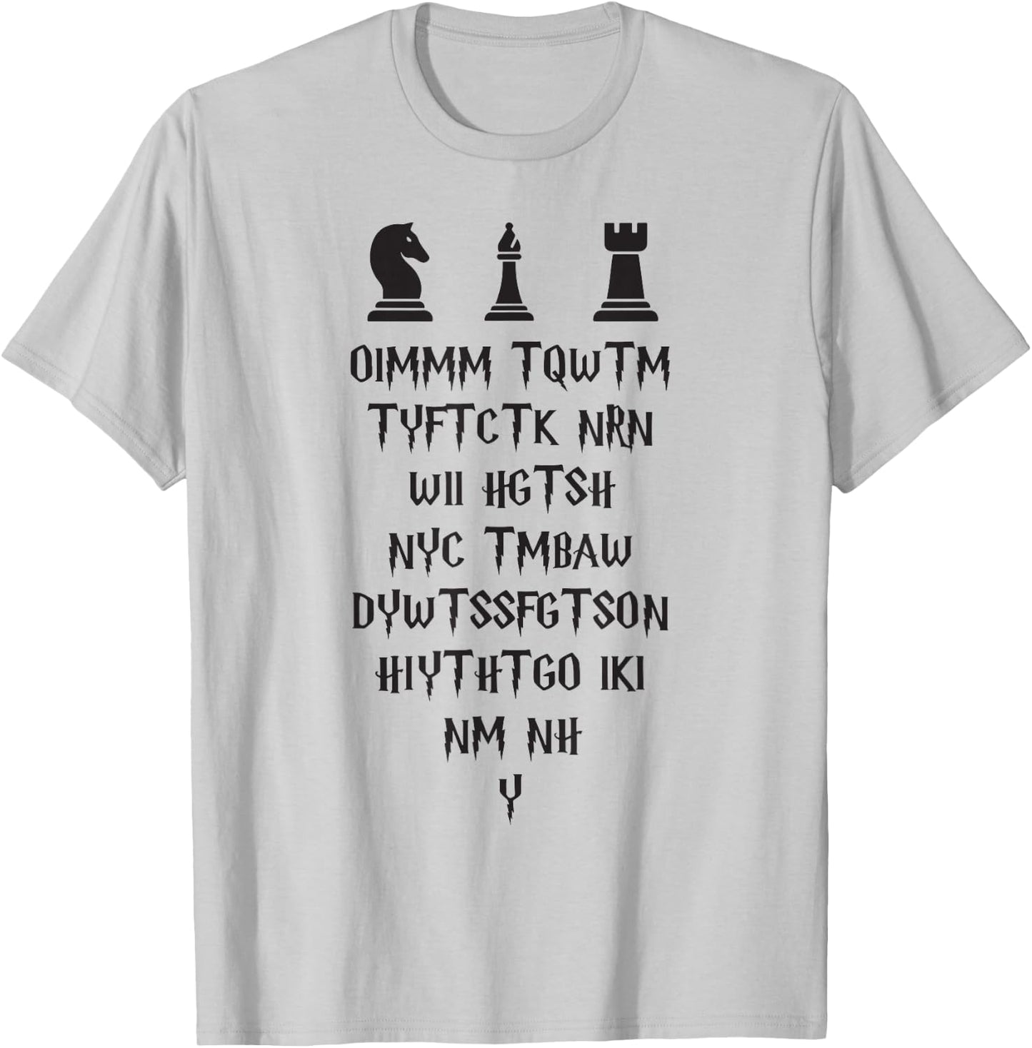 Once I Make My Move Acronym Wizard Chess Funny Design T-Shirt - T-Shirt | Ash