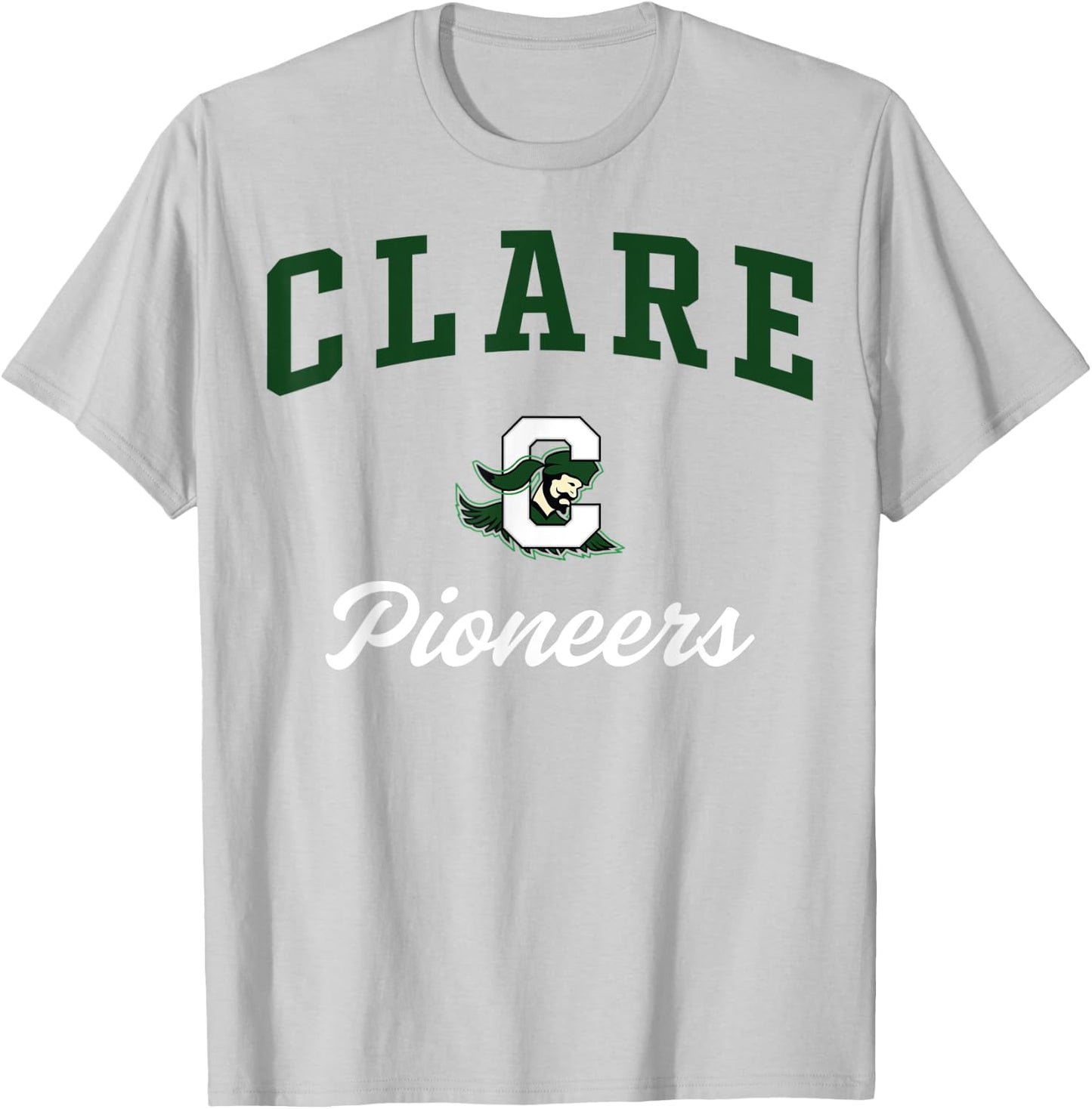 Clare High School Pioneers T-Shirt - T-Shirt | Ash