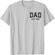 Dad Est 1997 Custom Dad Personalized Husband Father Grandpa T-Shirt - T-Shirt | Ash