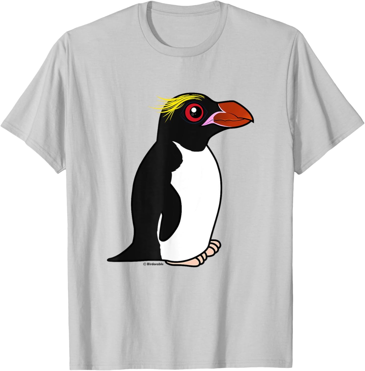 Cute Cartoon Penguin Bird | Macaroni Penguin Birdorable T-Shirt - T-Shirt | Ash