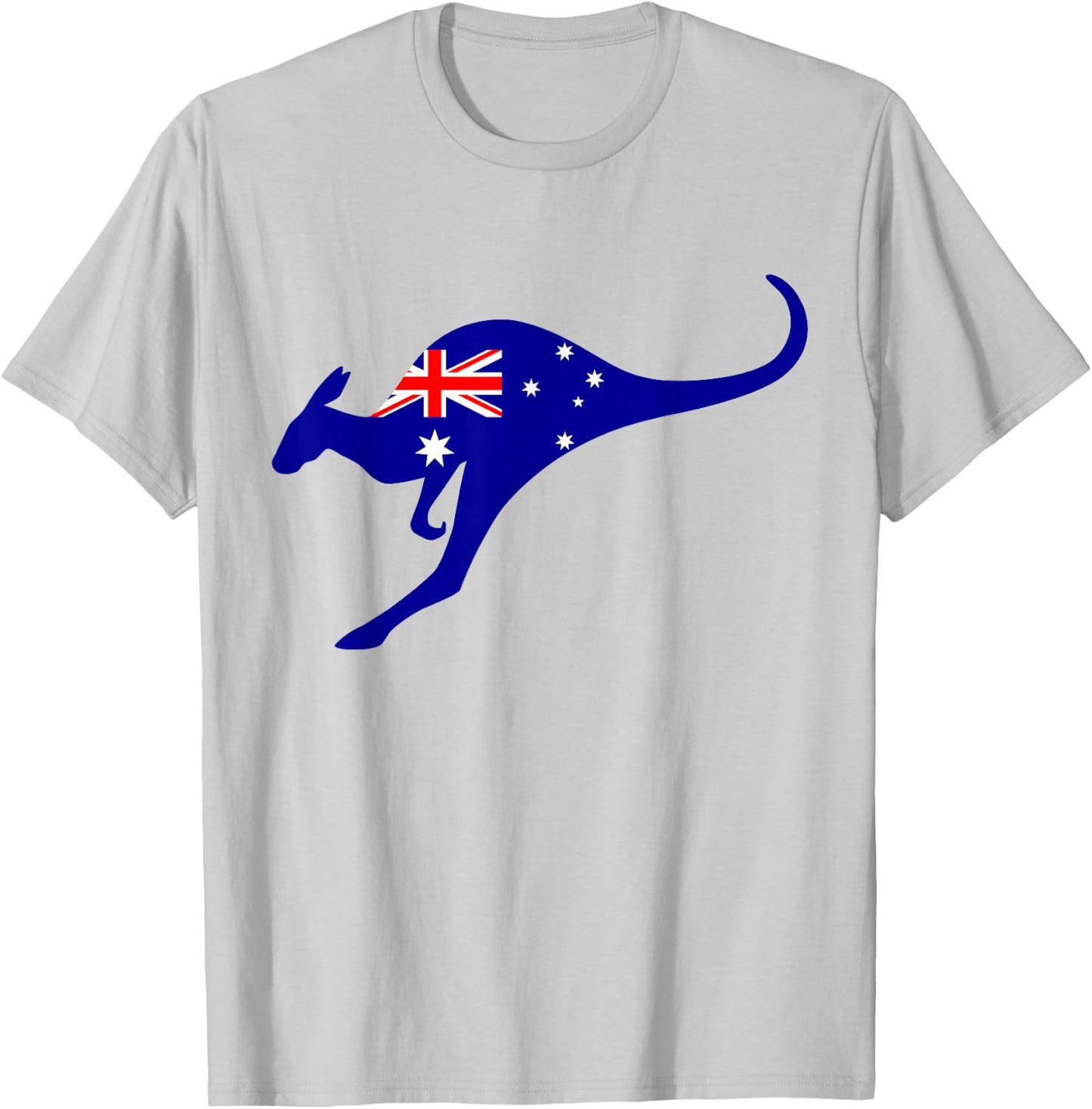 Vintage Kangaroo Australia Flag Aussie Roo Kangaroo T-Shirt - T-Shirt | Ash