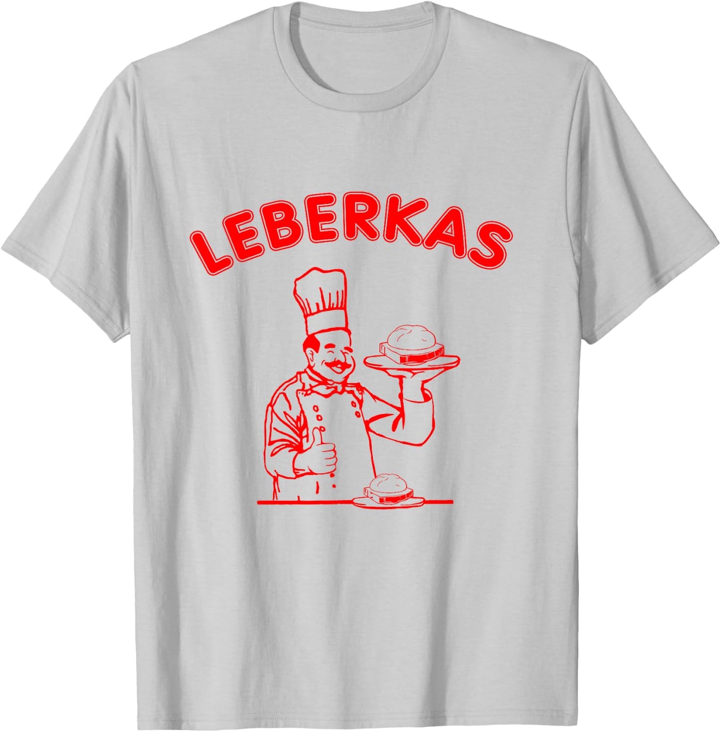 Leberkas Designs , White T-Shirt - T-Shirt | Ash