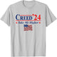 Creed '24 Take Me Higher Creed 2024 Take Me Higher Us Flag T-Shirt - T-Shirt | Ash