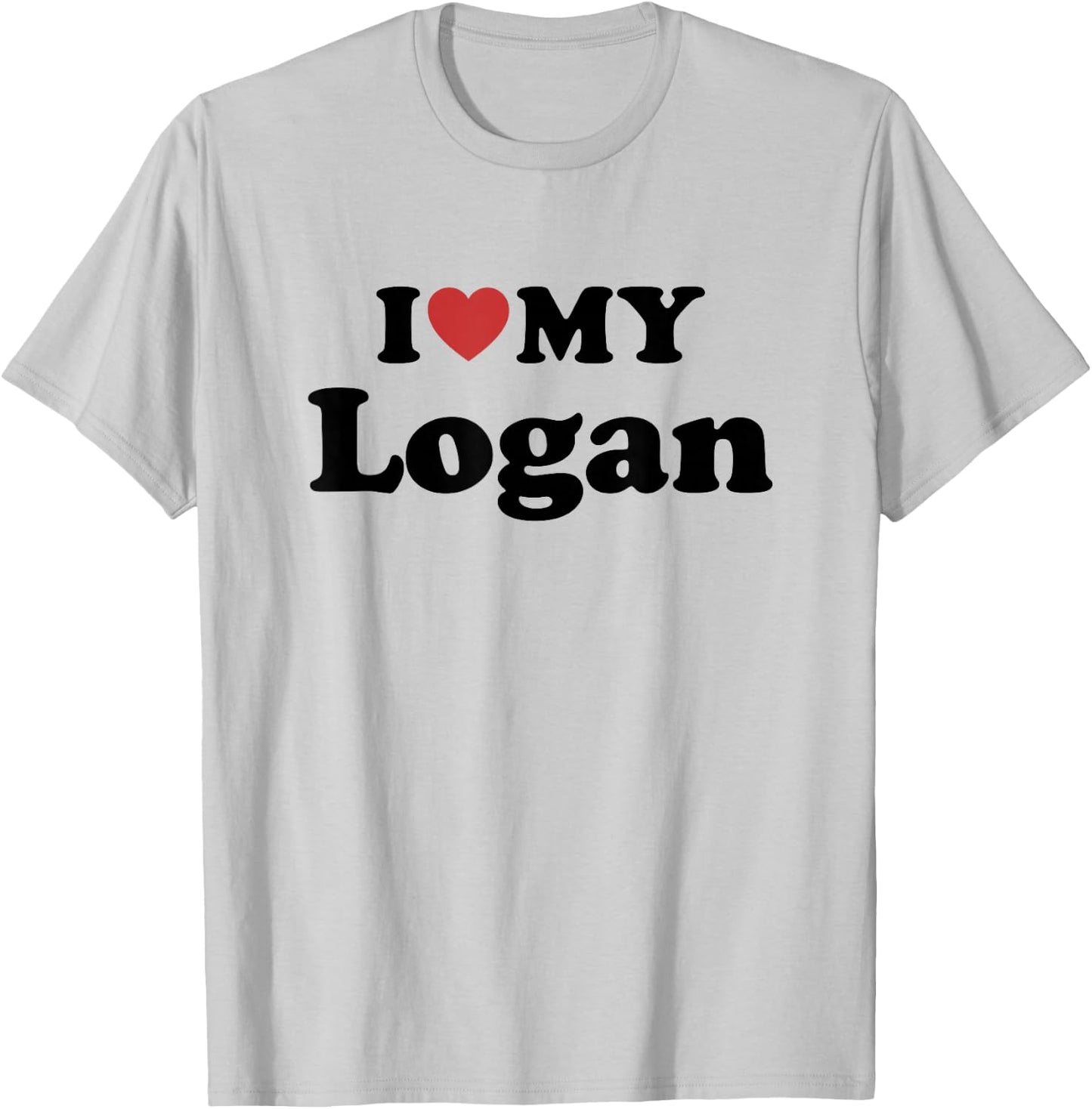 I Love My Logan T-Shirt - T-Shirt | Ash