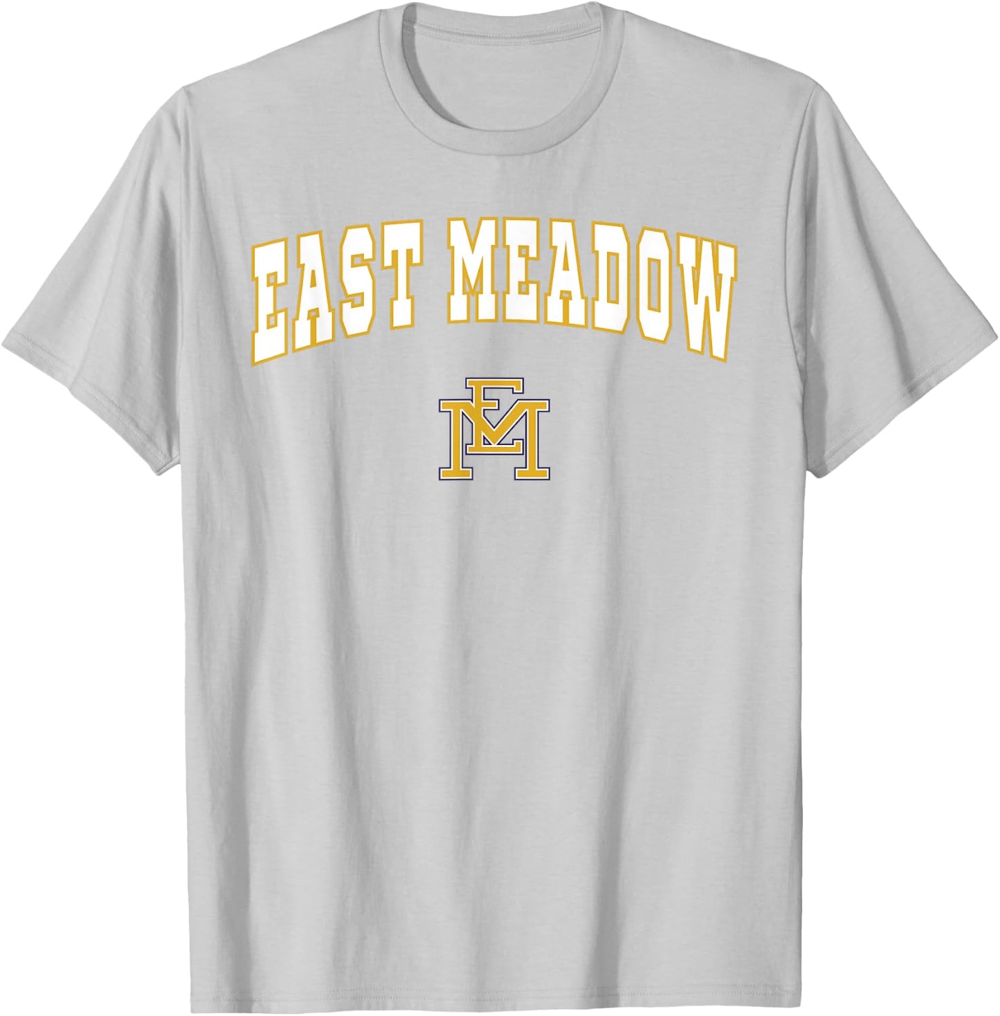 East Meadow High School Jets T-Shirt - T-Shirt | Ash