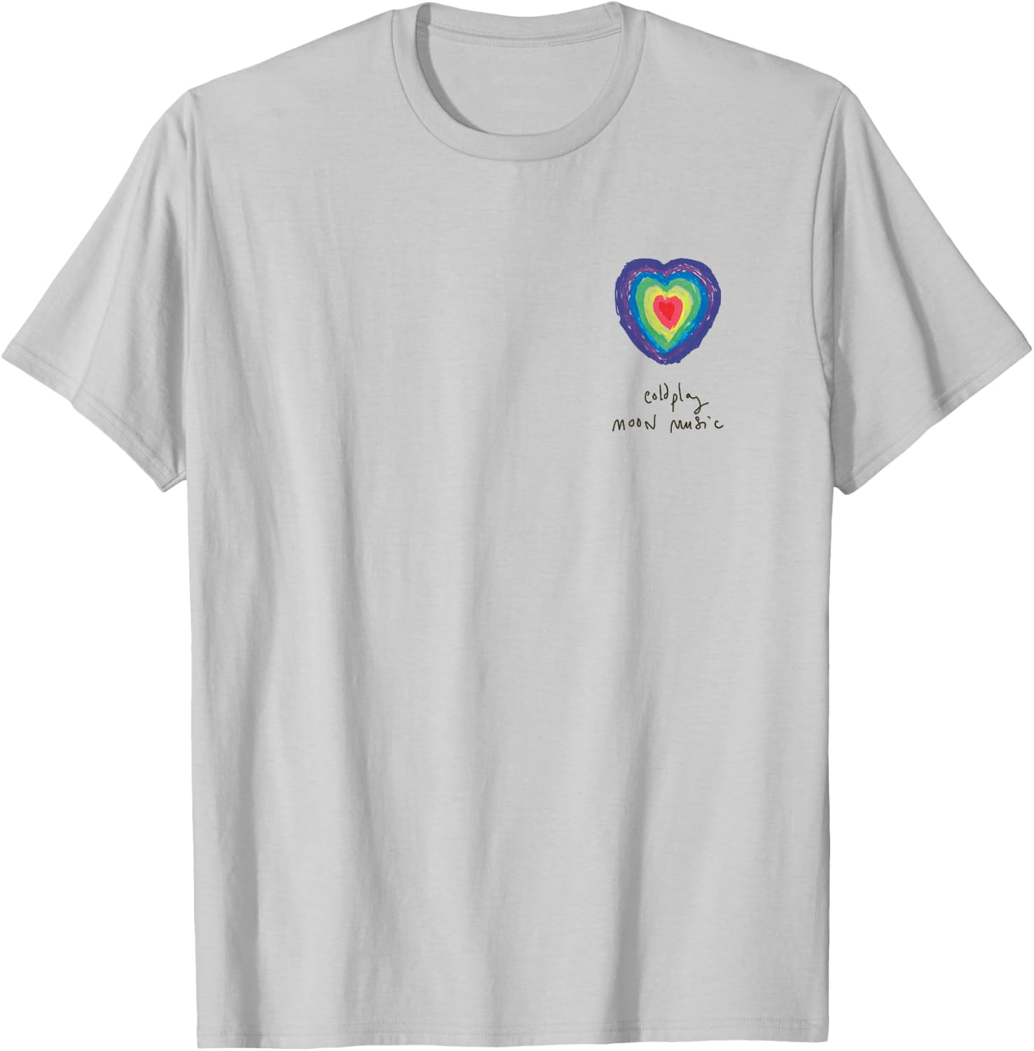 Coldplay Moon Music Heart Amazon Exclusive , white, S T-Shirt - T-Shirt | Ash