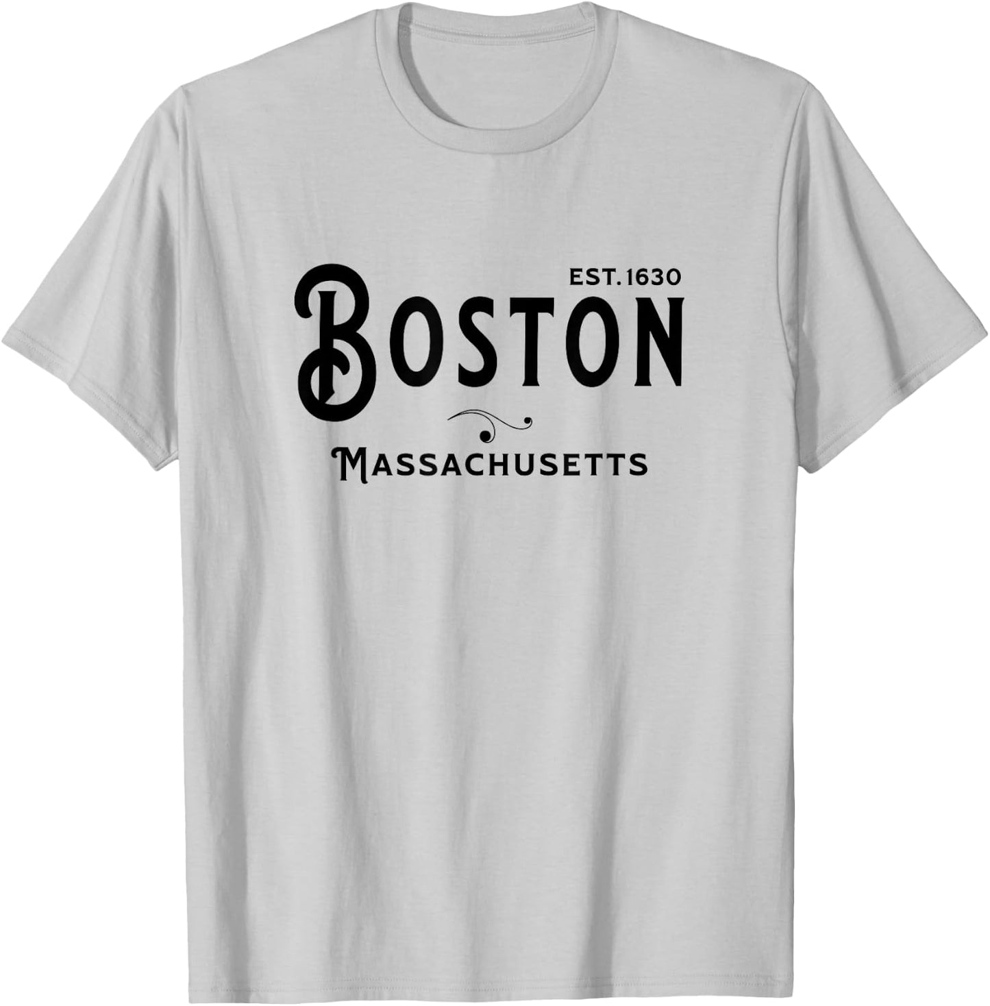 Vintage Merch MA Souvenir Visit Boston Massachusetts T-Shirt - T-Shirt | Ash