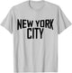 New York City Shirt Damen Herren Cool Manhattan T-Shirt - T-Shirt | Ash