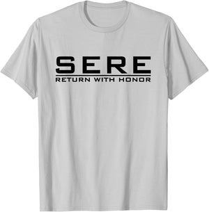 SERE Survival Evasion Resistance & Escape Military Training T-Shirt - T-Shirt | Ash