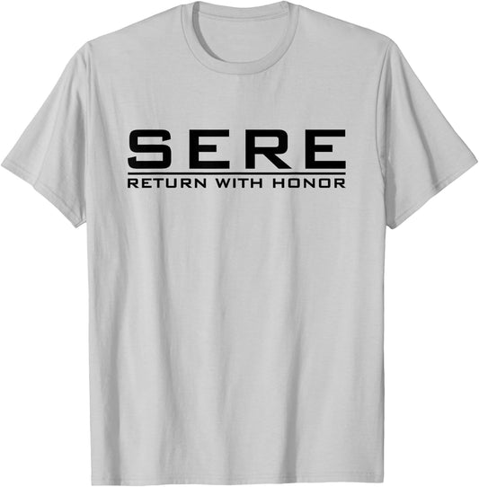SERE Survival Evasion Resistance & Escape Military Training T-Shirt - T-Shirt | Ash