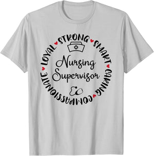 Nursing Supervisor Accessories Nurses Graduation T-Shirt - T-Shirt | Ash