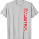 Austria Flag Austrian National Pride and Colors T-Shirt - T-Shirt | Ash
