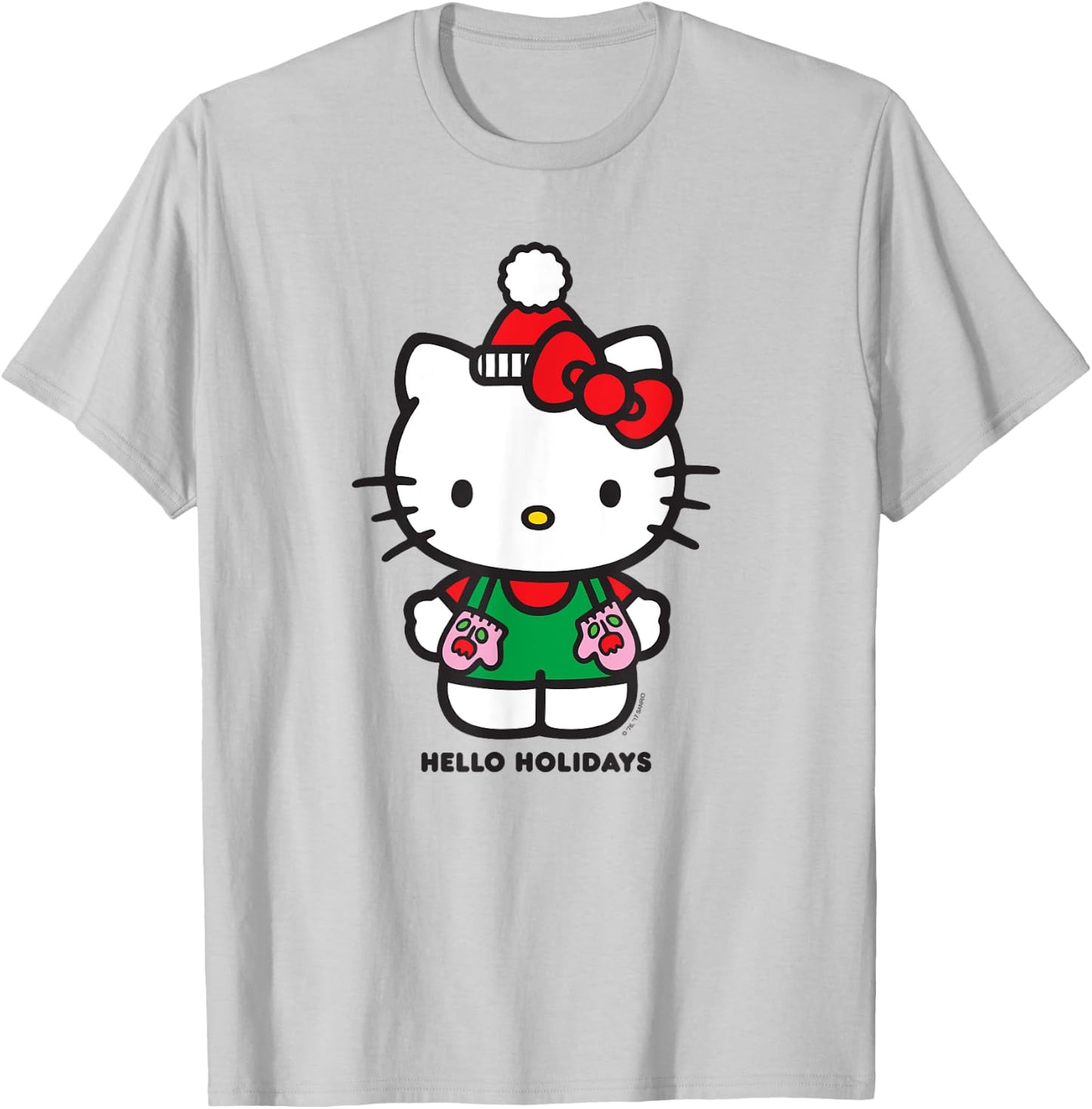 Hello Kitty "Hello Holidays" Christmas Shirt T-Shirt - T-Shirt | Ash