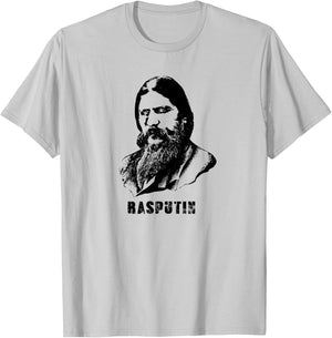Grigori Rasputin Russian Revolution Romanov T-Shirt - T-Shirt | Ash
