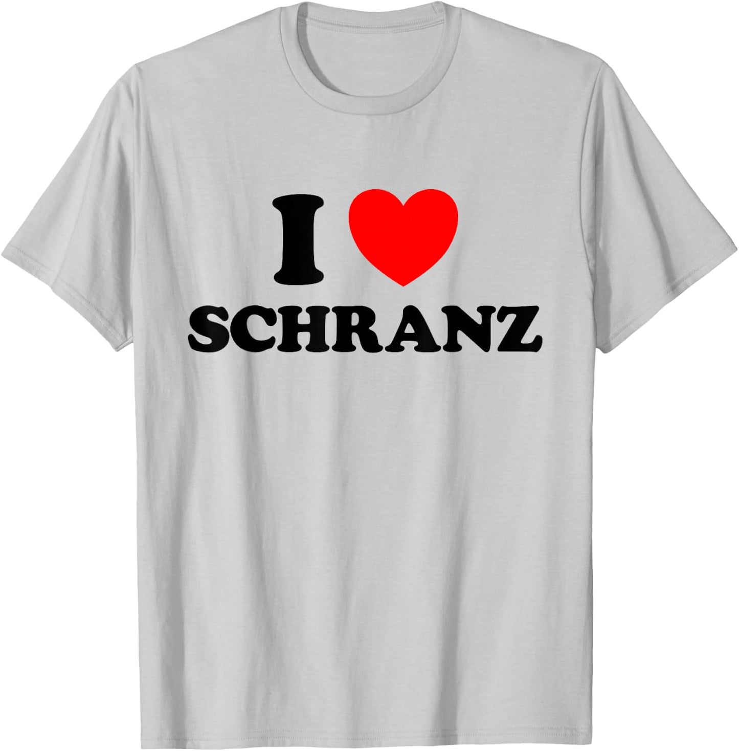 I Love Schranz Lustiger Hard Tekno Techno Deutsch Fast Music Fan T-Shirt - T-Shirt | Ash