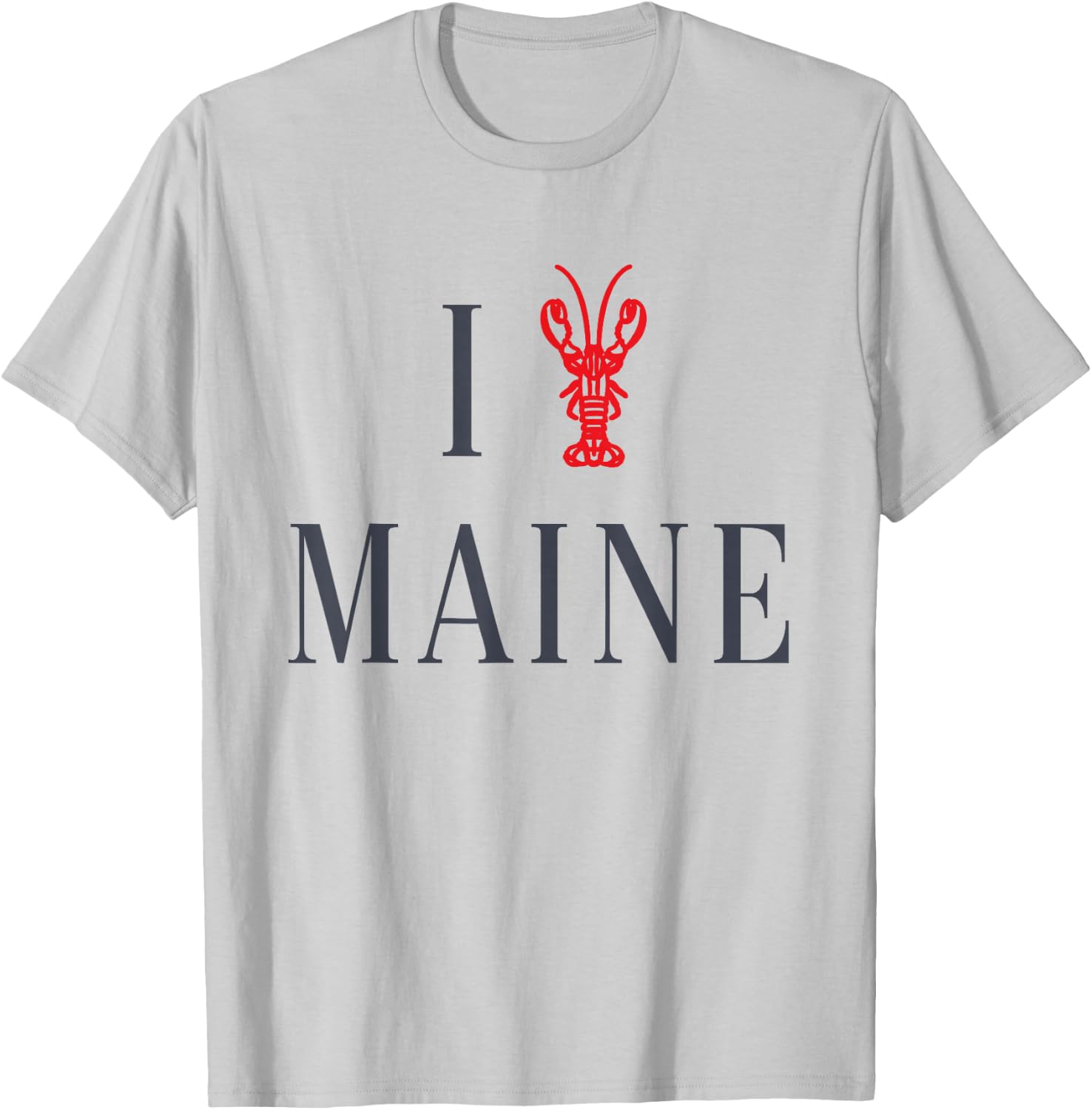 I Love Maine Lobster T-Shirt - T-Shirt | Ash