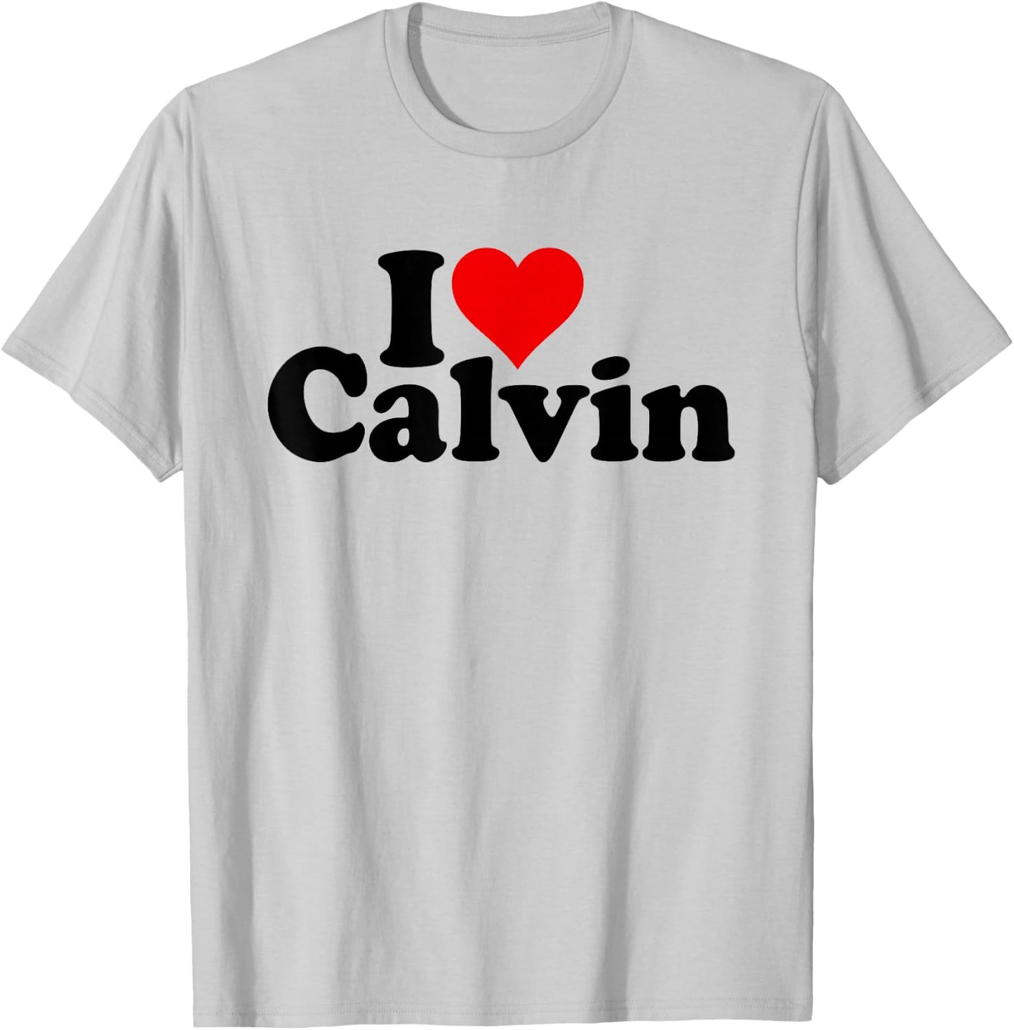 I Love Heart Calvin T-Shirt - T-Shirt | Ash