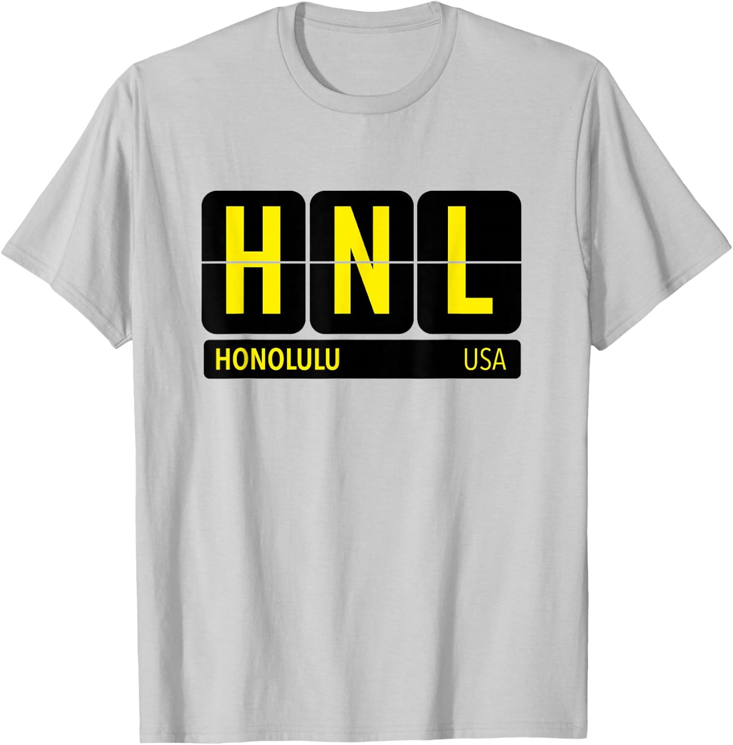 HNL Honolulu Hawaii USA Travel Souvenir Yellow T-Shirt - T-Shirt | Ash