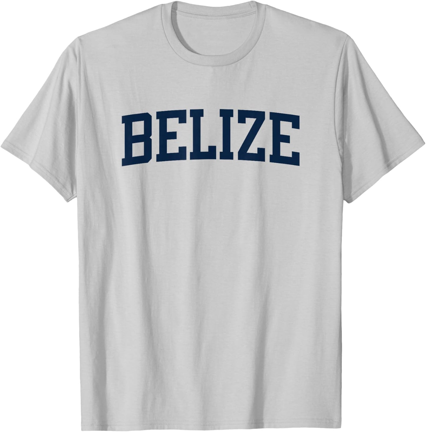 Belize Collegiate Style Varsity Block Letter T-Shirt - T-Shirt | Ash