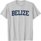 Belize Collegiate Style Varsity Block Letter T-Shirt - T-Shirt | Ash
